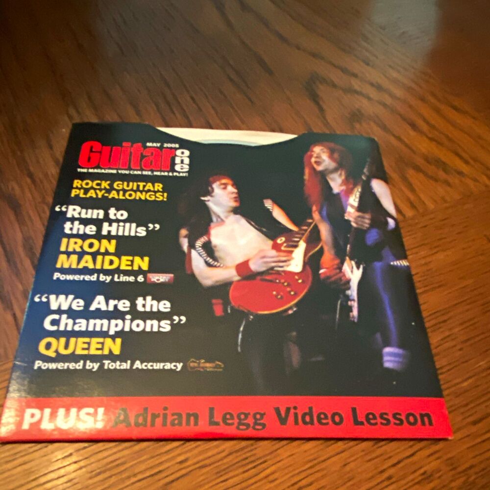Guitar One May 2005 CD ROM Iron Maiden Queen Adrian Legg